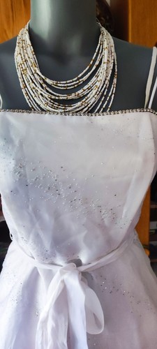 Damen abendkleid weiss - abendkleid,