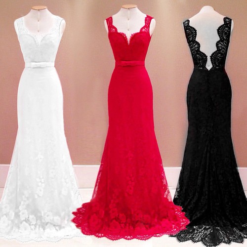 Spitze langes abendkleid - spitze,