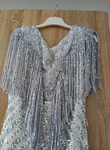 Damen abendkleid lang silber - abendkleid,