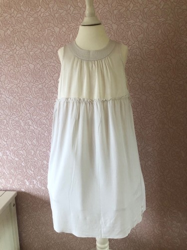 Dkny seidenkleid weiß 8 - weiß, (8