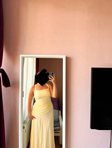 Abendkleid pastell gelb - abendkleid,