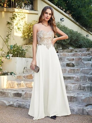 Abendkleid chic lang mit - chic,