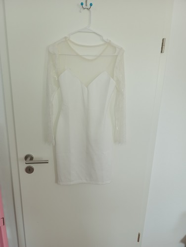 Weißes spitzen kleid 36 - kleid, gr.
