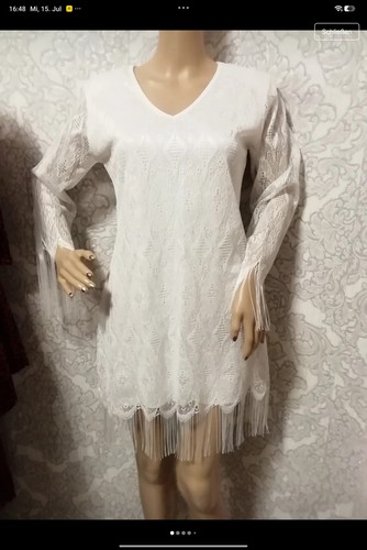 Kleid mit fransen - kleid,