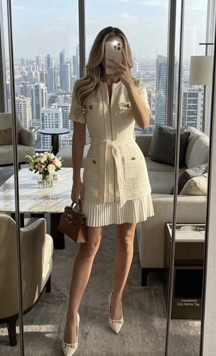 Maje tweed kleid - tweed, größe