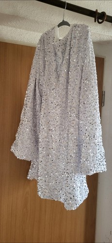 Weißes paillettenkleid mit - weißes,