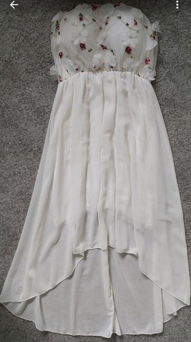 Damen kleid weiß neu s - kleid,