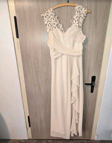 Damen abendkleid lang creme - damen,