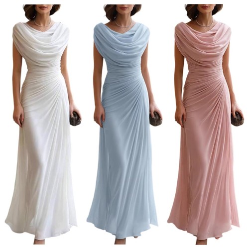 Damen chiffon abendkleid - chiffon,