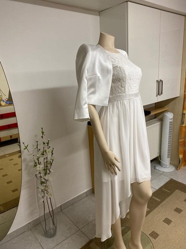 Vokuhila kleid mit - spitze, und